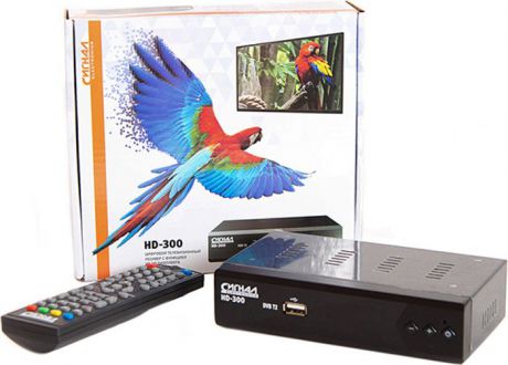 ТВ ресивер Сигнал Electronics HD-300, черный