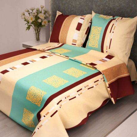 Комплект постельного белья Letto, B420-3, коричневый, 1,5 спальный, наволочки 70x70