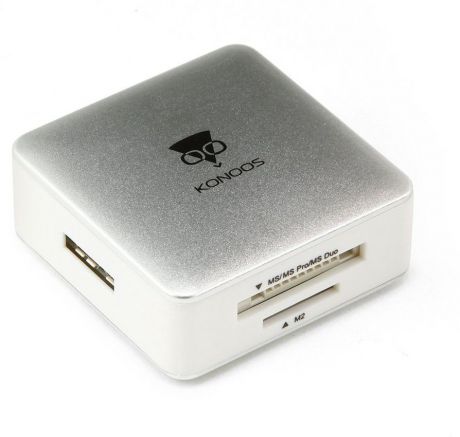 Картридер USB 3.0 Konoos UK-32, белый
