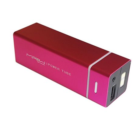 Внешний аккумулятор MIPOW Power Tube 5500 mAh, цвет розовый