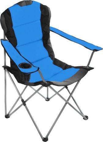 Кресло складное "Green Glade", цвет: серый, синий, 60 х 66 х 50/95 см