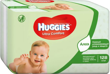 Huggies Влажные салфетки для детей Ultra Comfort 128 шт