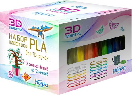 Картридж для 3D ручки Honya SC-PLA-12, 12 цветов