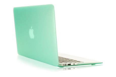 Чехол для ноутбука Gurdini Чехол MacBook Air 13" накладка пластик матовый зеленый, зеленый