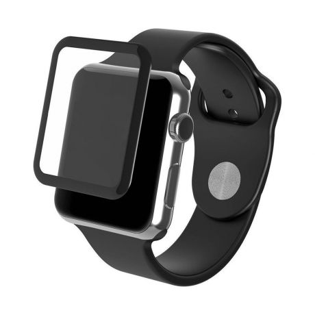 Защитное стекло 5D Glass Apple Watch 4 44 mm, черный