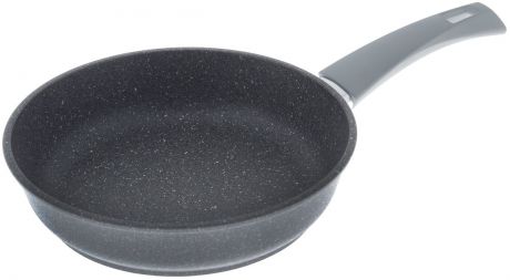 Сковорода Vari "Pietra", с антипригарным покрытием, цвет: серый гранит. Диаметр 24 см. GR31124