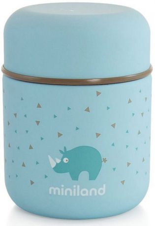 Термос для еды и жидкостей Miniland Silky Thermos Mini, голубой, 280 мл