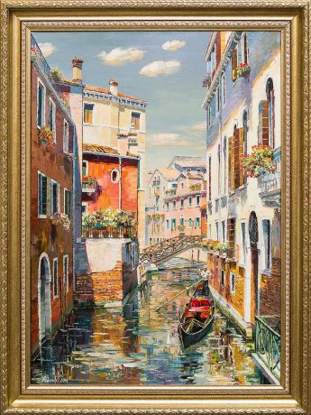 Картина маслом "Венеция. Rio della Tetta" Артемис