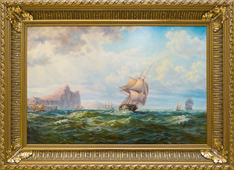 Картина маслом "Морской пейзаж" Якущенко
