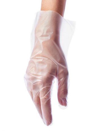Перчатки MediCosm, полиэтилен, текстур., прозрачные, 50 пар в упак.
