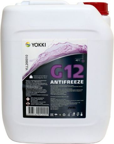 Антифриз -40 YOKKI RED G12, 10кг