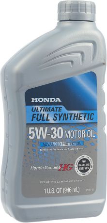 Моторное масло Honda Ultimate Full Synthetic 5W-30, синтетическое, 08798-9039, 946 мл