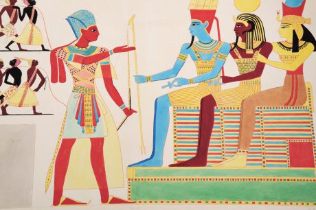 Египетские фрески. Хромолитография. Западная Европа, середина XIX века