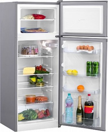 Холодильник Nordfrost NRT 141 332, двухкамерный, серебристый металлик