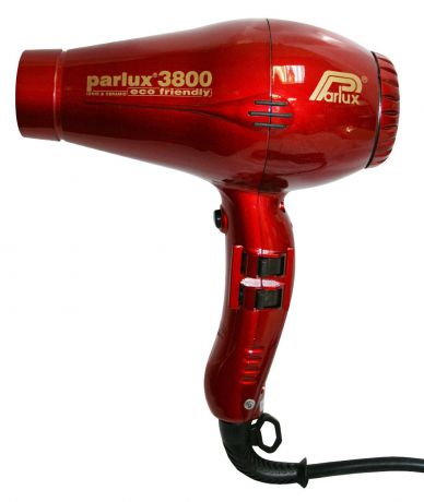 Фен для волос Parlux 3800 Eco Friendly, красный