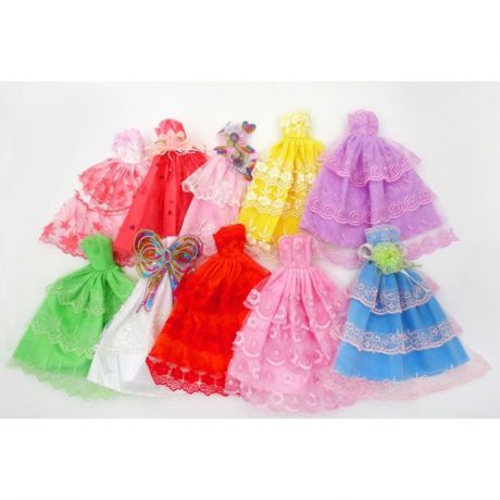 Одежда для кукол TopSeller Комплект платьев для куклы Барби