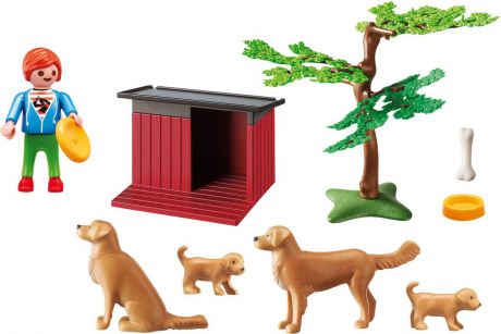 Playmobil Игровой набор Золотые ретриверы с щенками