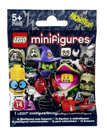 Случайная минифигура LEGO Minifigures: Монстры (71010) в непрозрачной упаковке (Сюрприз)