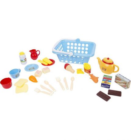 Сюжетно-ролевые игрушки Игруша Кухня, с посудой и продуктами, I-NF594-41