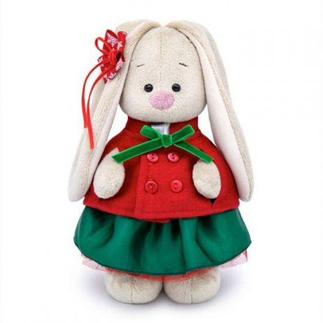 Мягкая игрушка Budi Basa Зайка Ми в красном жакете и зеленой юбке (малый), 25 см