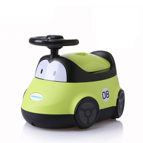 Горшок детский Babyhood, Автомобиль, цвет: зеленый