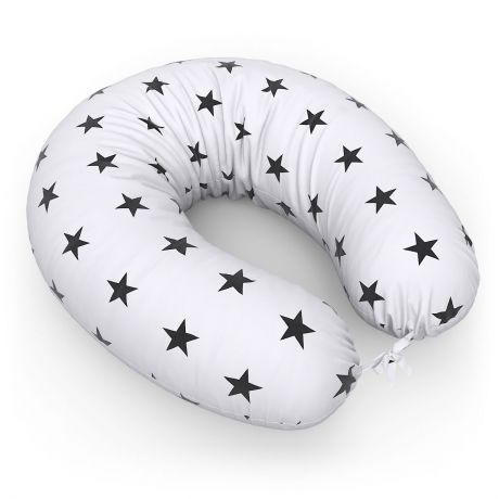 Подушка для беременных и кормящих Бумеранг + наволочка Stars Black