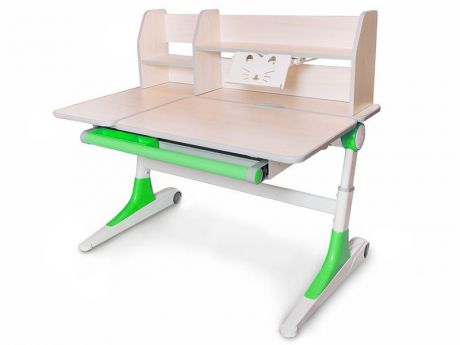 Детский стол Mealux Ontario (цвет столешницы: белый, цвет ножек стола: зеленый)