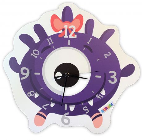 Настенные часы для детской "Фиолетовая Букашка"