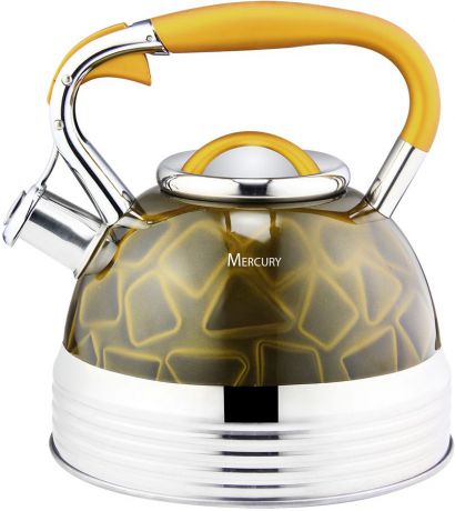 Чайник "Mercury", со свистком, цвет: золотистый, 3,5 л. MC-6583