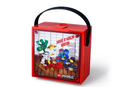 Контейнер для ланча Ninjago с ручкой, красный (Lego 40511733)