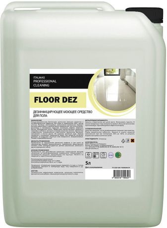 Моющее средство для пола Italmas Professional Cleaning Floor Dez, с дезинфицирующим эффектом, 5 л