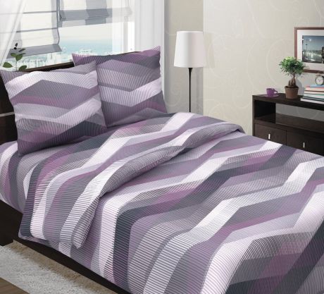 Комплект постельного белья ТК Традиция Традиция, для сна и отдыха, фиолетовый