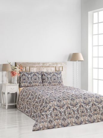 Комплект постельного белья Classic by T Ронсе, синий, 1,5-спальный, наволочки 50x70