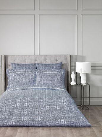 Комплект постельного белья Togas Коринфия, синий, семейный, наволочки 50x70