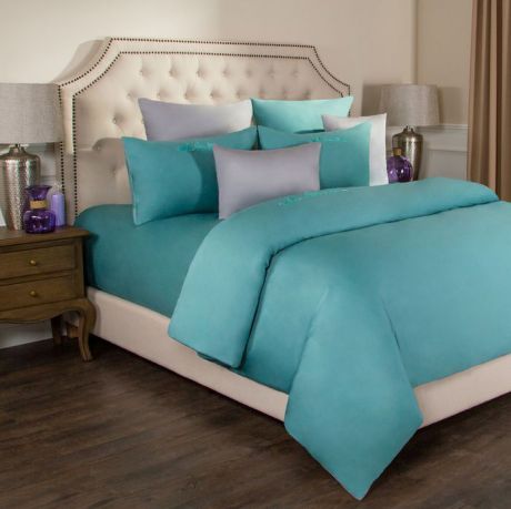 Комплект постельного белья Santalino Богема, 2-спальное, наволочки 50 х 70 см, 985-001, бирюзовый