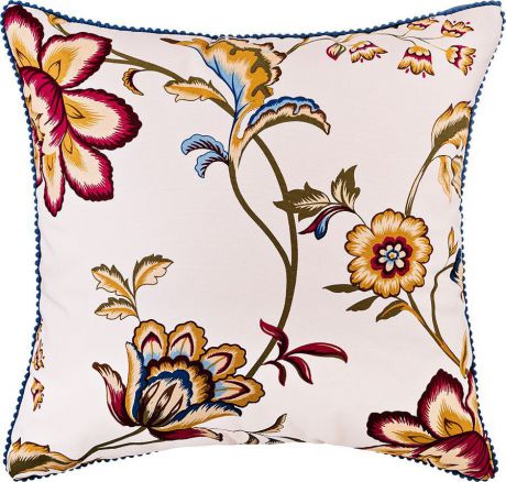 Подушка декоративная Santalino Восточные цветы, 850-877-6, разноцветный, 45 x 45 см