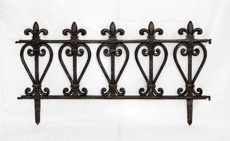 Забор садовый Стайл "Классик", S307, коричневый, 60 х 33 см, 4 шт