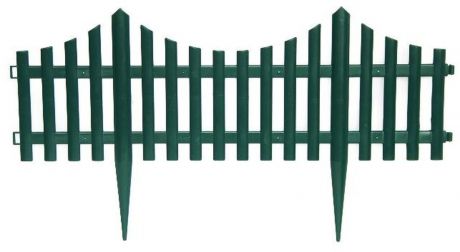 Забор садовый Стайл "Ромашка", S306, зеленый, 60 х 33 см, 4 шт