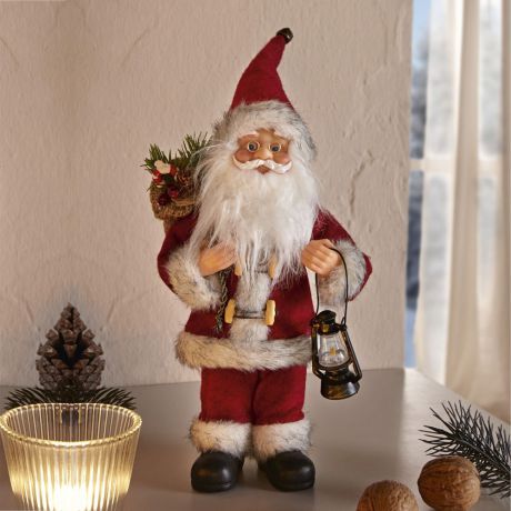 Декоративная фигура Хит-декор "Санта Клаус с фонариком"