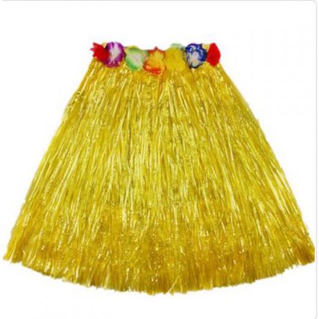 Карнавальный костюм Веселуха гавайская юбка 60 см., желтый