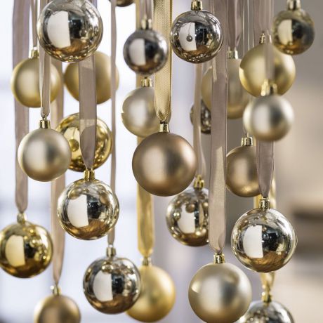 Набор украшений Хит-декор "Елочные шары золотые", декоративных, 70 шт