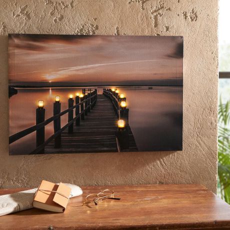 Картина со светодиодной подсветкой "Закат"