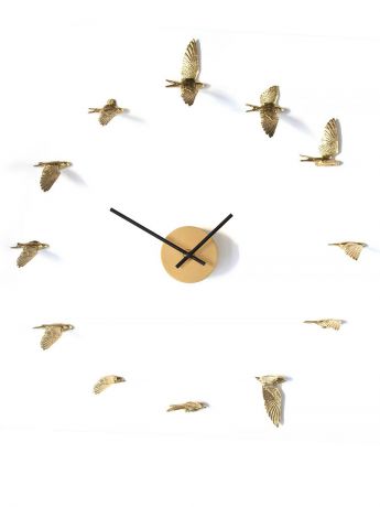 Настенные часы Terra Design Terra Birds Gold