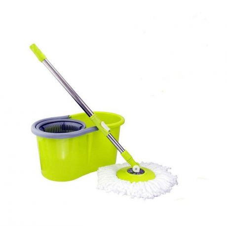 Комплект для уборки Keya Spin Mop PRO, зеленый, серый