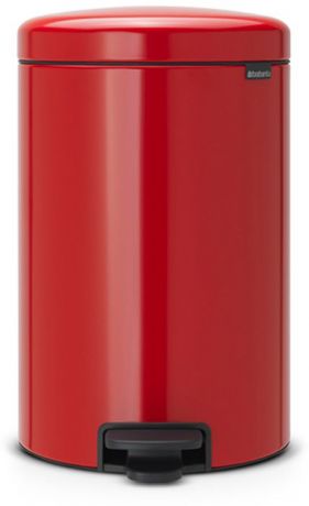 Бак мусорный Brabantia "NewIcon", с педалью, цвет: красный, 20 л. 111860