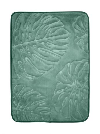 Коврик для ванной DeНАСТИЯ "ТРОПИКИ" Memory Foam, 50х70 см, зеленый