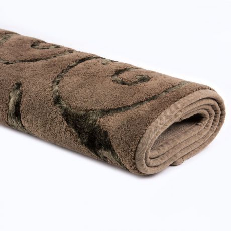 Набор ковриков для ванной Arya home collection Sarmasik, коричневый