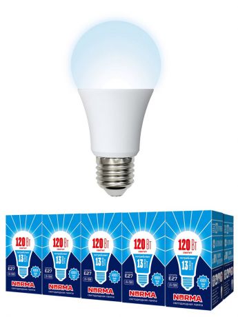 Лампочка Volpe, Volpe Комплект из 10 светодиодных ламп LED-A60-13W/NW/E27/FR/NR Форма 