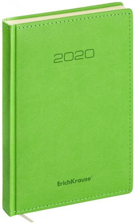 Ежедневник ErichKrause Silhouette, датированный на 2020 год, A5, 47895, зеленый, 168 листов