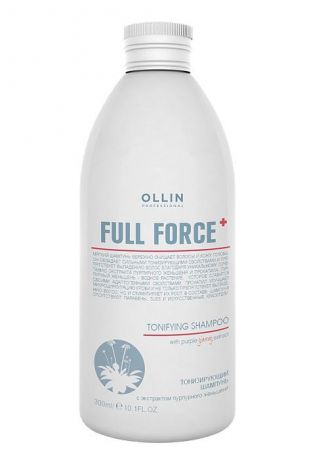 Шампунь для волос OLLIN PROFESSIONAL FULL FORCE для очищения тонизирующий с экстрактом пурпурного женьшеня 300 мл